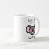 Gewoon een meisje dat van Koala houdt Koffiemok (Voorkant rechts)