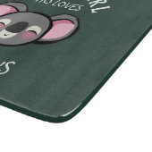 Gewoon een meisje dat van Koala houdt Snijplank (Hoek)