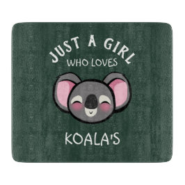 Gewoon een meisje dat van Koala houdt Snijplank