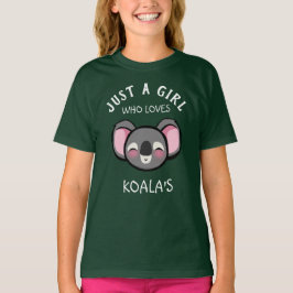 Gewoon een meisje dat van Koala houdt T-shirt