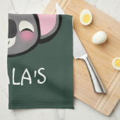 Gewoon een meisje dat van Koala houdt Theedoek (Quarter Fold)