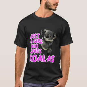 Gewoon een meisje dat van Koalas Clothes Women Koa T-shirt