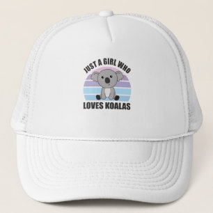 Gewoon een meisje dat van Koalas houdt - Cute Koal Trucker Pet