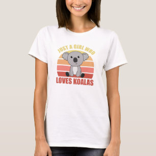 Gewoon een meisje dat van Koalas houdt, die Koalas T-shirt