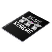 Gewoon een meisje dat van Koalas houdt Gifts Koala Notitieboek (Linkerzijde)