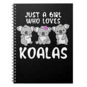 Gewoon een meisje dat van Koalas houdt Gifts Koala Notitieboek (Voorkant)