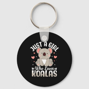 Gewoon Een Meisje Dat Van Koala's Houdt Schattig G Sleutelhanger