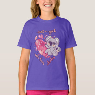 Gewoon Een Meisje Dat Van Koala's Houdt T-shirt