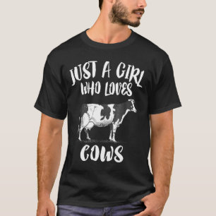 Gewoon Een Meisje Dat Van Koeien Houdt Dier T-shirt