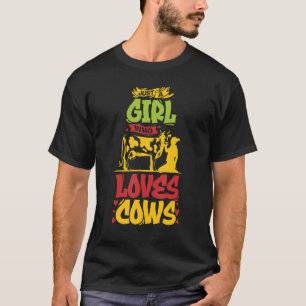 Gewoon Een Meisje Dat Van Koeien Houdt Dier Voor T-shirt