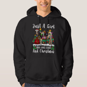 Gewoon een meisje dat van Koeien houdt en van kers Hoodie