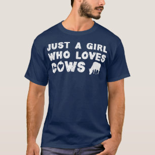 Gewoon een meisje dat van Koeien houdt, grappige B T-shirt