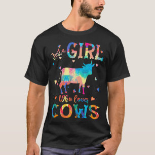 Gewoon Een Meisje Dat Van Koeien Houdt Koeien Schi T-shirt