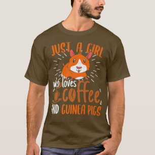 Gewoon een meisje dat van koffie houdt en van Guin T-shirt