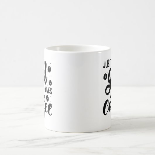 Gewoon een meisje dat van koffie houdt koffiemok (Center)