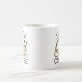 Gewoon een meisje dat van koffie houdt koffiemok (Center)