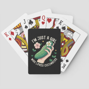 Gewoon Een Meisje Dat Van Komkommers Houdt - Grapp Pokerkaarten
