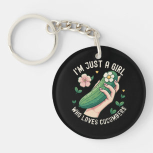 Gewoon Een Meisje Dat Van Komkommers Houdt - Grapp Sleutelhanger