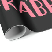 Gewoon een meisje dat van konijnen houdt cadeaupapier (Rol Hoek)