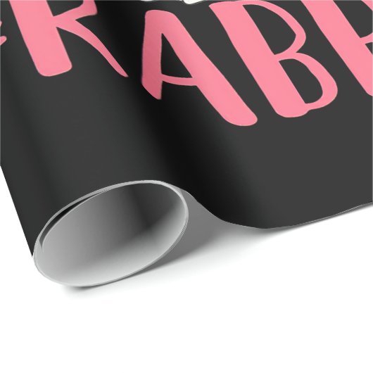 Gewoon een meisje dat van konijnen houdt cadeaupapier (Rol Hoek)