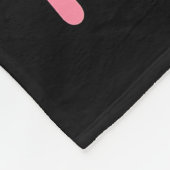 Gewoon een meisje dat van konijnen houdt fleece deken (Hoek)