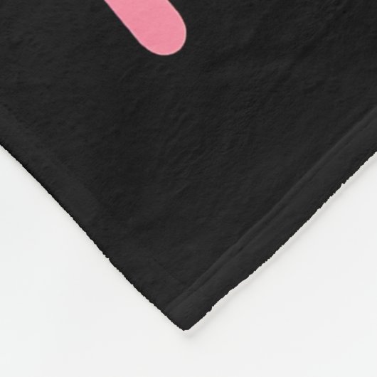 Gewoon een meisje dat van konijnen houdt fleece deken (Hoek)