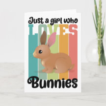 Gewoon een meisje dat van konijnen houdt Pasen Kon