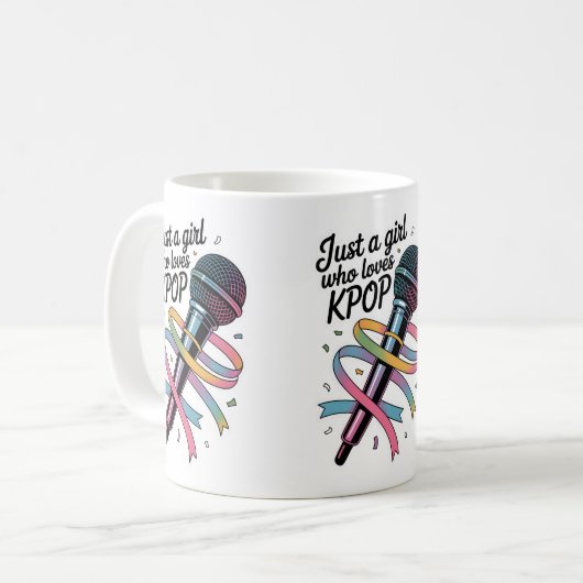 Gewoon een meisje dat van Kpop houdt Koffiemok (Voorkant links)