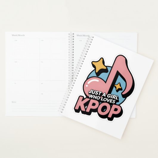 Gewoon een meisje dat van kpop houdt  planner (Display)