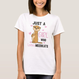 Gewoon een meisje dat van kratten houdt - Zoo Anim T-shirt