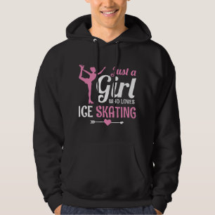 Gewoon een meisje dat van kunstschaatsen figure sk hoodie