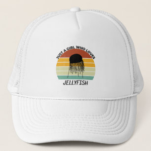 Gewoon een meisje dat van kwallen houdt trucker pet