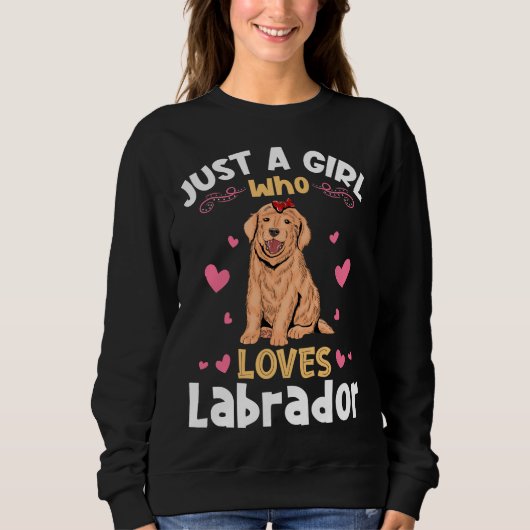 Gewoon een meisje dat van Labrador houdt, dat zich Trui (Voorkant)