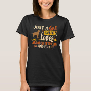 Gewoon een meisje dat van Labrador Retriever Best T-shirt