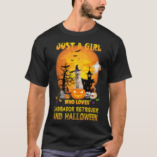 Gewoon een meisje dat van labrador Retriever en Ha T-shirt
