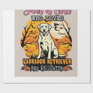Gewoon een meisje dat van Labrador Retriever Hallo Cadeaupapier