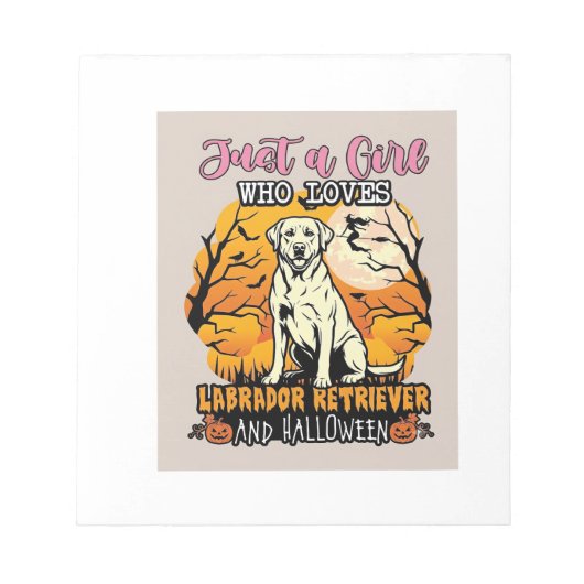 Gewoon een meisje dat van Labrador Retriever Hallo Notitieblok (Voorkant)