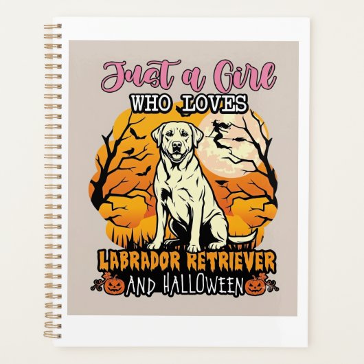 Gewoon een meisje dat van Labrador Retriever Hallo Planner (Voorkant)