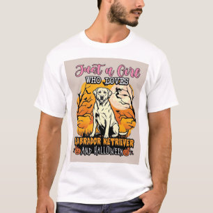 Gewoon een meisje dat van Labrador Retriever Hallo T-shirt