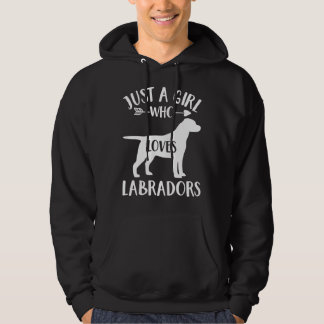 Gewoon een meisje dat van labradors houdt voor dog hoodie