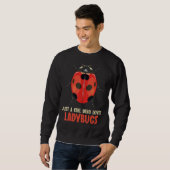 Gewoon een meisje dat van Ladybugs houdt Trui (Voorkant volledig)