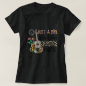Gewoon een meisje dat van landmuziek houdt Western T-shirt (Design voorkant)