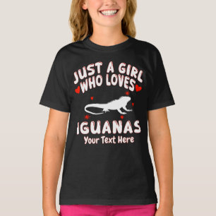 Gewoon Een Meisje Dat Van Leguanen Houdt Persoonli T-shirt