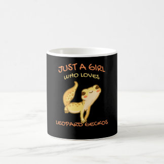 Gewoon een meisje dat van Leopard Gecko Gekko Liza Koffiemok