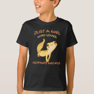 Gewoon een meisje dat van Leopard Gecko Gekko Liza T-shirt