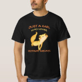 Gewoon een meisje dat van Leopard Gecko Gekko Liza T-shirt (Voorkant)