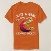 Gewoon een meisje dat van Leopard Geckos Shirt hou (Design voorkant)