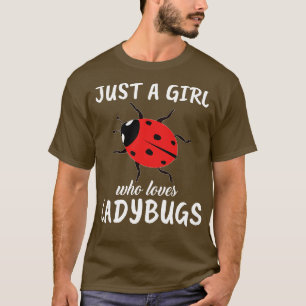 Gewoon een meisje dat van lieveheersbeestjes houdt t-shirt