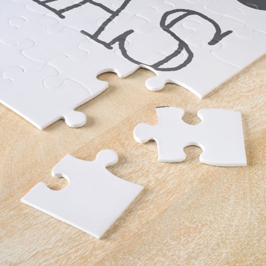 Gewoon een meisje dat van Llamas houdt Legpuzzel (Zijkant)