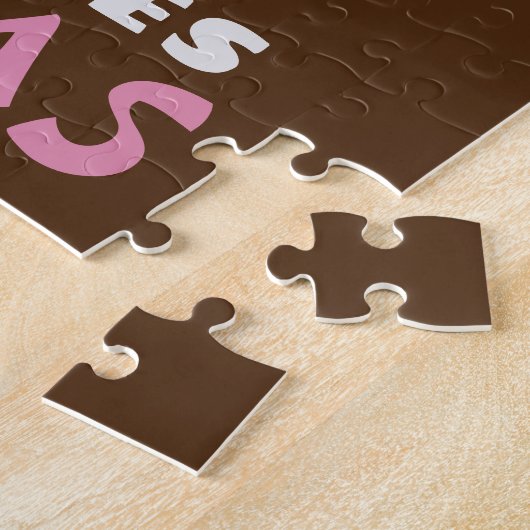 Gewoon een meisje dat van Llamas houdt Legpuzzel (Zijkant)